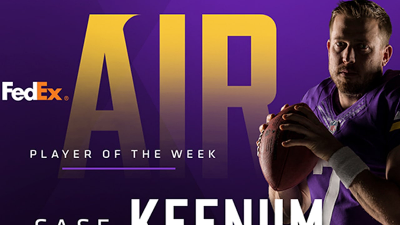 Case Keenum Named FedEx Air Player of Week