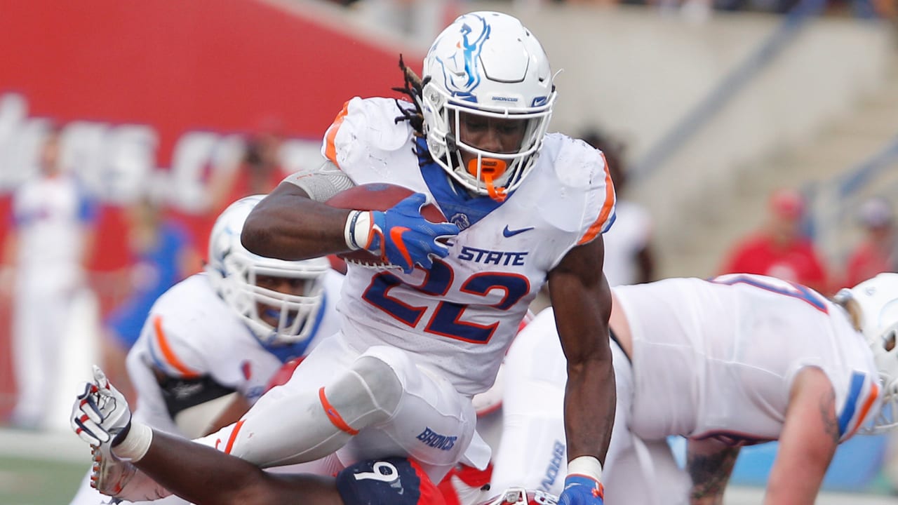 Alexander Mattison (Boise State RB #22) Vs. Fresno State 2018 