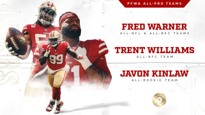 Fred Warner, Trent Williams, Javon Kinlaw Earn PFWA Honors