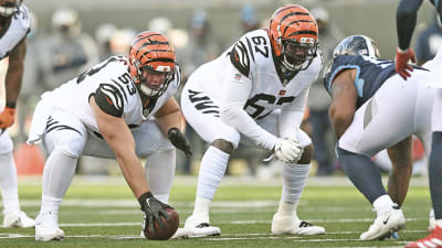 Cincinnati Bengals guard Quinton Spain (67) lines up for the play during an NFL  football game against the Kansas City Chiefs, Sunday, Jan. 2, 2022, in  Cincinnati. (AP Photo/Emilee Chinn Stock Photo - Alamy