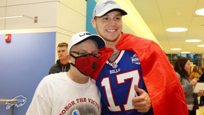 Josh Allen unveils cap designed with Oishei Children's Hospital patients,  staff