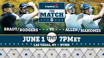 Aaron Rodgers, Brady, Mahomes, Allen in 'The Match' golf event June 1