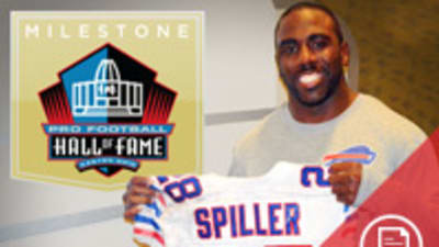 C.J. Spiller s jersey displayed in the Hall of Fame