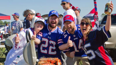 Camiseta Buffalo Football Fans - Algodão 170g Manga Comprida