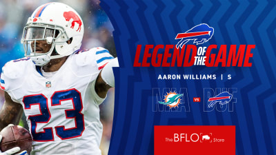 The BFLO Store - Come join us in welcoming Aaron Williams, former Buffalo  Bills player and this weekend's Legend of The Game for Saturday's matchup  against The Miami Dolphins! Aaron will be