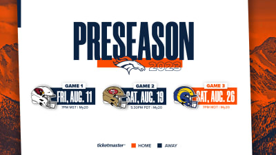 2022 Denver Broncos schedule: Preseason matchup info for games vs