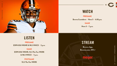 How to watch, listen, stream Commanders-Bears primetime game