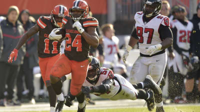 Chubb, Browns face 'heavyweight' run test against Falcons