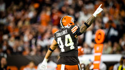 LFC x Jimmy Brown Tyrone ターコイズ Silver925 Sione Takitaki, Cleveland Browns announce new one-year deal