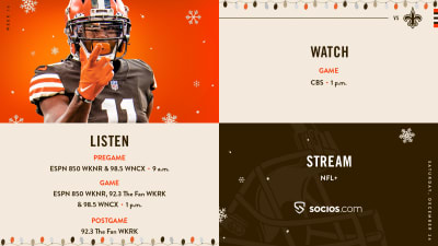 New Orleans Saints vs. Cleveland Browns (12/24/22) FREE LIVE