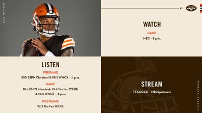 Cleveland Browns vs. New York Giants: TV, radio information