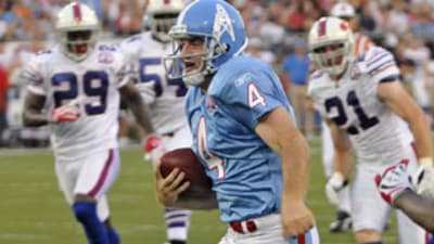 Titans Punter Hits Video Screen at New Cowboys Stadium