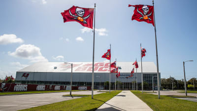 Tampa Bay Buccaneers on Fanatics - Gear up for #SBLV! Shop the Buccaneers  Team Store Merchandise Trailer at AdventHealth Training Center, now open  daily from 8am-7pm. If you want to order online