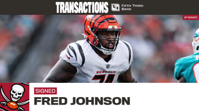 Rookie Fred Johnson will make his first start at right tackle in