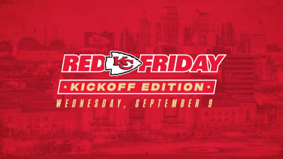 Chiefs to Celebrate Red Friday – Kickoff Edition on Wednesday, Sept. 9,  Prior to NFL Season Opener