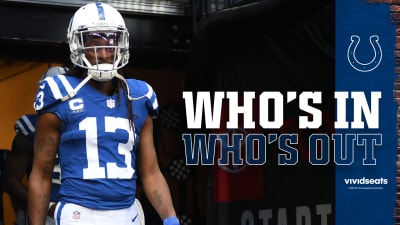 Three Ruled Out For Colts Against Cowboys; T.Y. Hilton Questionable