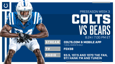 Colts vs. Bears: How to watch, stream, listen to preseason Week 2