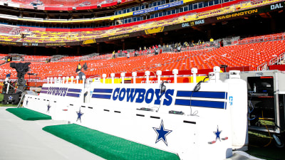 Cowboys brought their own benches ahead of Washington game