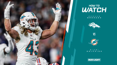 Live updates: Denver Broncos at Miami Dolphins, 1 p.m. kickoff