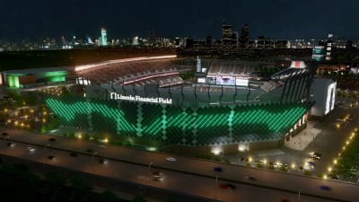 Philadelphia Eagles Light Lincoln Financial Field Green in Honor of Green  Sports Day - Green Sports Alliance