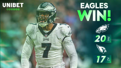 Jalen Hurts, Cameron Dicker lead Eagles over Cardinals for 5-0 start