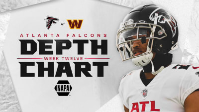 Falcons release depth chart for Week 12 of 2022 NFL regular season