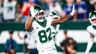 Xavier Gipson reacts to game-winning Jets touchdown vs. Bills, as wide  receiver admits the 'energy got low' following Aaron Rodgers' injury