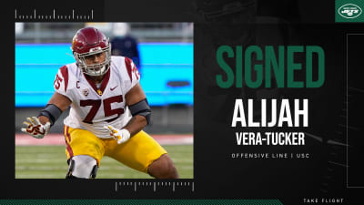 Alijah Vera-Tucker's USC Pro Day Highlights