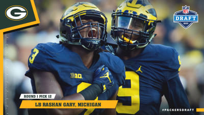 Quick pick: Packers select Michigan LB Rashan Gary at No. 12 overall