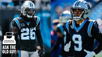 Edgar Salmingo, Jr. ✌️ on X: Bryce Young's first time in a #Panthers jersey  as a player and he's in all black Give this man the black helmet too   / X