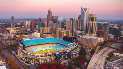 Grass is back at Bank of America Stadium for tonight only. 