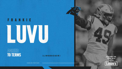 Frankie Luvu Football Paper Poster Panthers 2