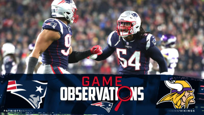 Patriots defense believes they're 'the best,' excited for Vikings matchup 