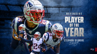 Lot Detail - 2019 Stephon Gilmore Game Used & Photo Matched NE Patriots  Jersey For 2 Games From 2019 NFL Defensive POTY Season – Only 6th  Cornerback To Win Award (NFL-PSA/DNA & Resolution Photomatching)