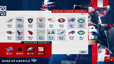 Ne Patriots 2022 Schedule New England Patriots 2020 Schedule Announced
