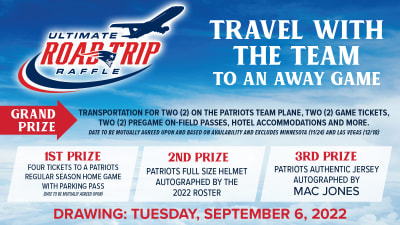 Patriots Charitable Foundation raffling off a trip to the Super Bowl