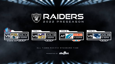 Raiders 2019 preseason schedule features primetime and