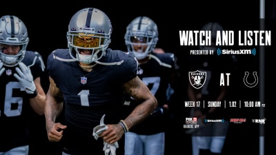 Raiders vs. Colts: Game time, TV schedule, streaming, odds - Silver And  Black Pride