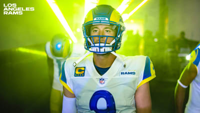 Rams share first look at Matthew Stafford in royal uniform