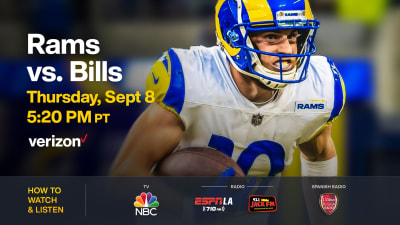 What channel is Bills vs. Rams on today? Time, live stream, TV schedule for  Thursday Night Football