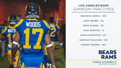 Robert Woods' absence is lone blemish on Rams' win over Chicago Bears –  Orange County Register