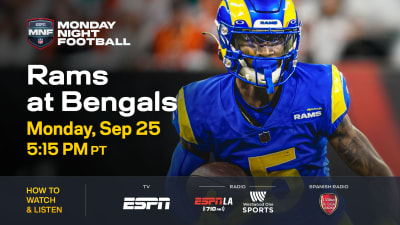 What channel is the Los Angeles Rams today (9/25/23)? FREE LIVE STREAM,  Time, TV, Channel for NFL Week 3 vs. Cincinnati Bengals 