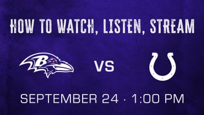 How to watch Indianapolis Colts at Baltimore Ravens: TV, time