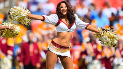 Pom poms used by the Dallas Cowboy Cheerleaders, 2016