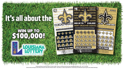 New Saints-Branded instant-win games are coming to the Louisiana Lottery