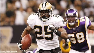 Vintage Reggie Bush 25 jersey New Orleans Saints NFL Football