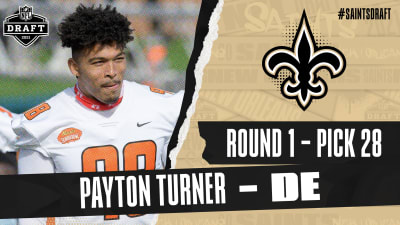 Men's Nike Payton Turner Black New Orleans Saints 2021 NFL Draft