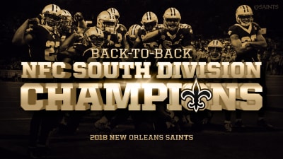 New Orleans Saints NFC south division champions 2020 poster canvas