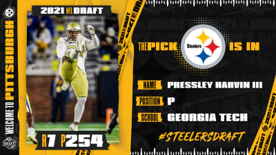 2021 Contenders #277 Pressley Harvin III Georgia Tech Steelers