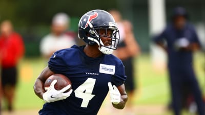 Houston Texans wide receiver Phillip Dorsett (4) runs a pass route during  an NFL football game against the Tennessee Titans on Sunday, October 30,  2022, in Houston. (AP Photo/Matt Patterson Stock Photo - Alamy